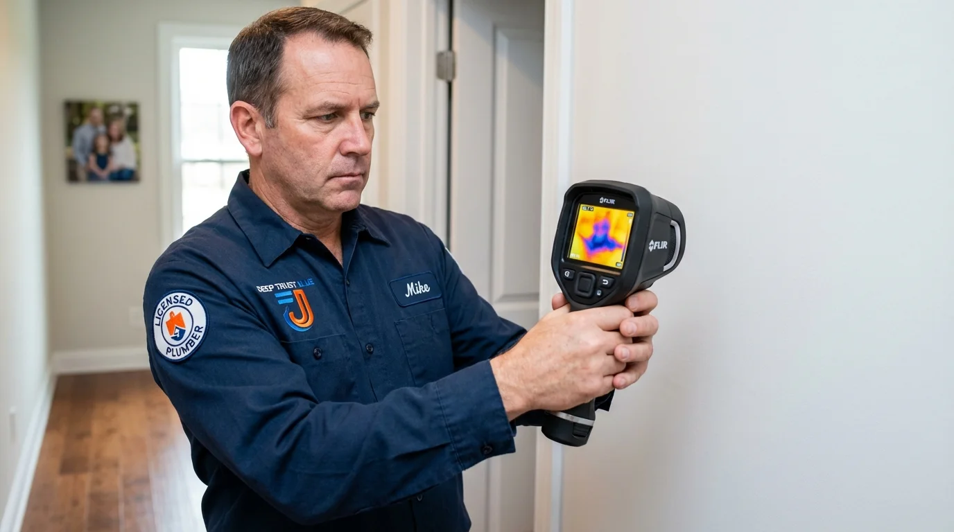 Thermal imaging leak detection by Johns Plumbing LLC in Earth